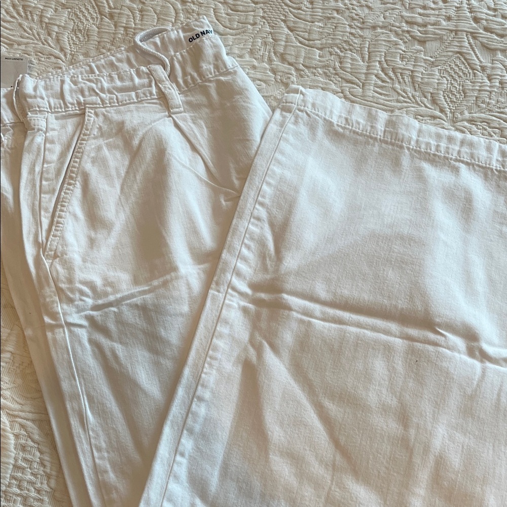 White Denim Pants Old Navy